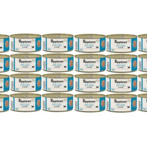Applaws Nassfutter Dose Thunfischfilet & Käse in Brühe, 24 x 156 g