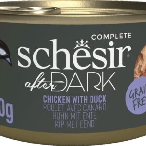 Schesir Nassfutter after Dark Complete Brühe Huhn mit Ente, 80 g