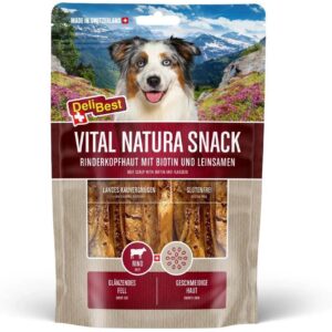 DeliBest Kaustange Vital Natura Snack Biotin & Leinsamen, 200 g