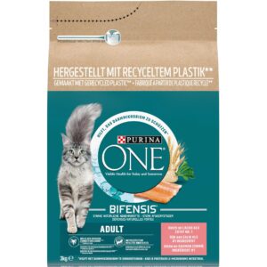 Purina ONE Trockenfutter Adult Lachs & Vollkorn, 3 kg