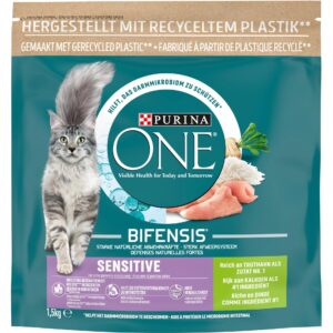 Purina ONE Trockenfutter Sensitive Truthahn & Reis, 1.5 kg