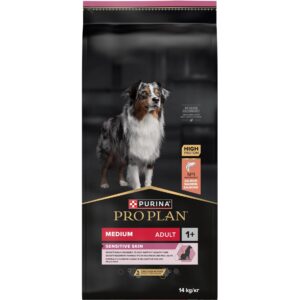 Purina Pro Plan Trockenfutter M Adult Sensitive Skin Lachs, 14 kg