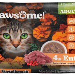 Pawsome Cat Superfood Adult Ente 4 x 85 g