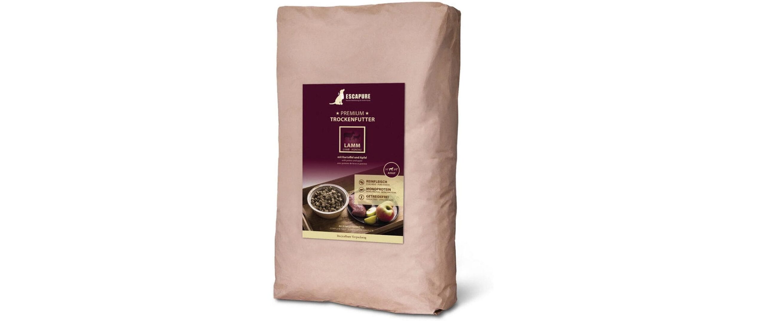 Escapure Trockenfutter Lamm Premium 12 kg