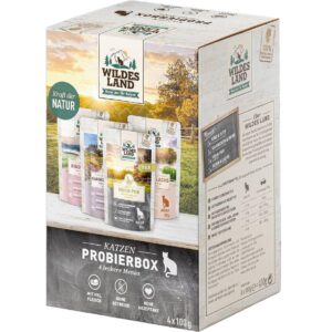 Wildes Land Adult Pouch Probierbox 4 x 100 g