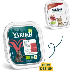 Yarrah Bio-Nassfutter Bio Paté Rind & Huhn 32x 100 g