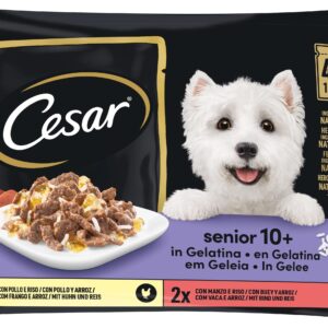 Cesar Senior Beutel 10+ in Gelee 4 x 100 g