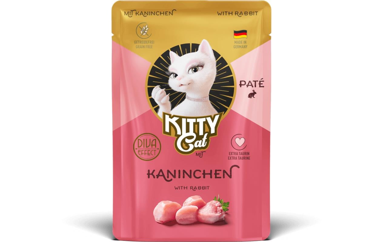KITTY Cat Nassfutter KittyCat Paté Pouch Kaninchen 85 g