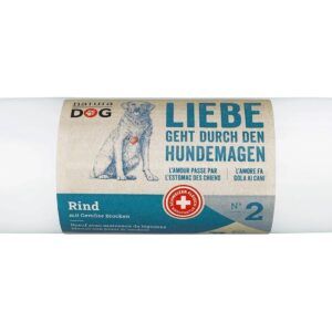 naturaDog Nassfutter Rind mit Gemüse Brocken, 400 g