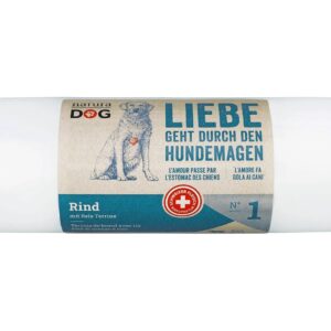 naturaDog Nassfutter Rind mit Reis Terrine, 400 g