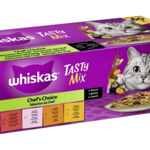 Whiskas Nassfutter Tasty Mix Chef’s Choice in Sauce 60 x 85 g