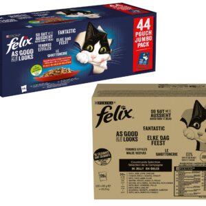 Felix Nassfutter AGAIL Fleisch Auswahl Kit, 120 + 44 x 85g