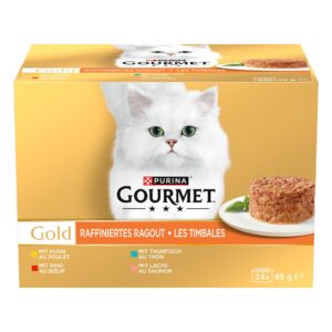 Purina Gourmet Nassfutter Raffiniertes Ragout Mix 24 x 85 g