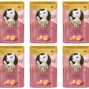 KITTY Cat Nassfutter KittyCat Paté Pouch Pute, Shrimps 6 x 85 g
