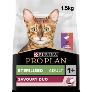 Purina Pro Plan Adult Sterilised Savoury Duo Ente und Leber 1.5 kg