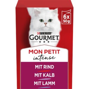 Purina Gourmet Nassfutter Mon Petit Intense Fleisch 6 x 50 g