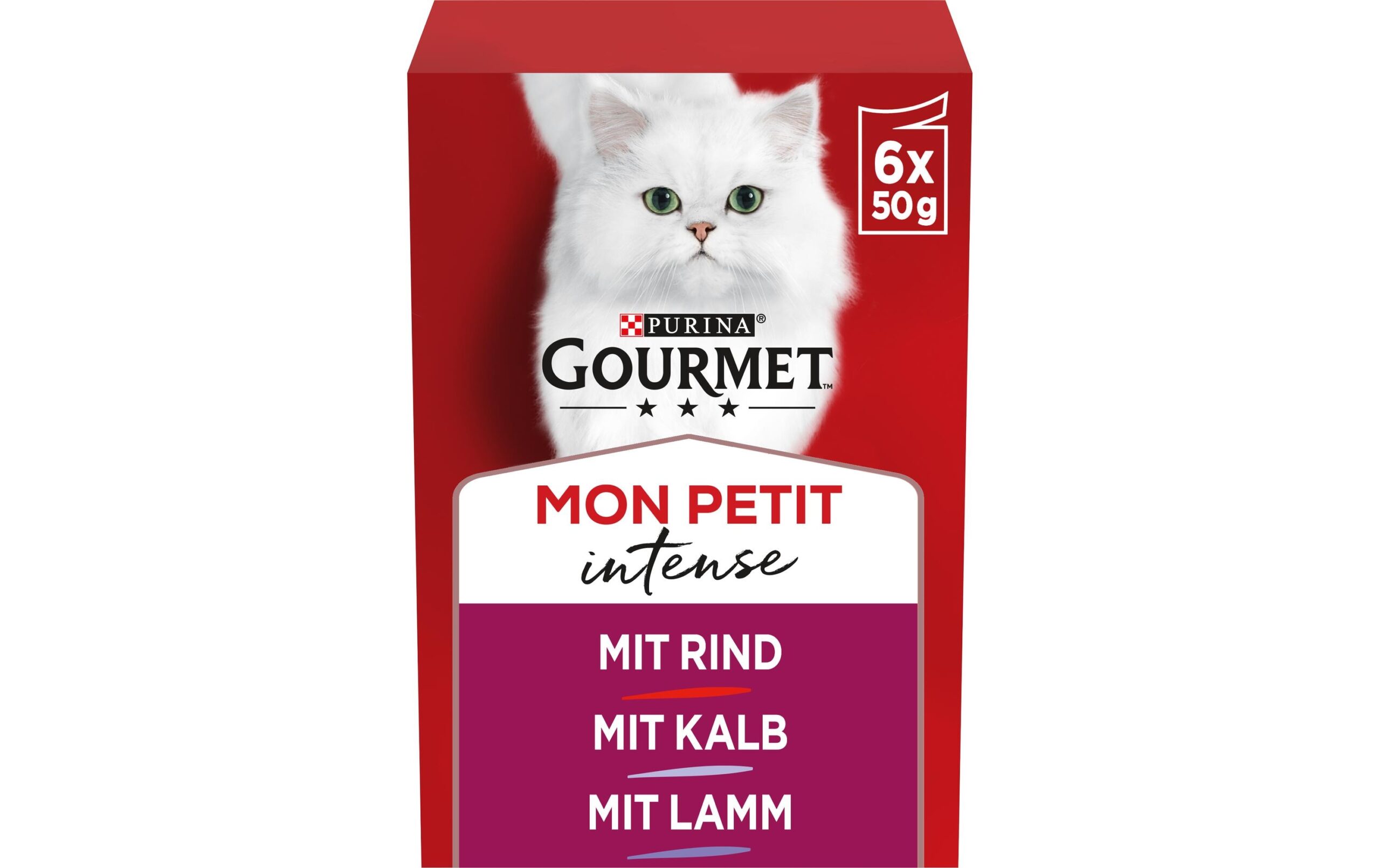 Purina Gourmet Nassfutter Mon Petit Intense Fleisch 6 x 50 g