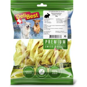 DeliBest Kausnack Premium Kaninchenohren gourmet 80 g