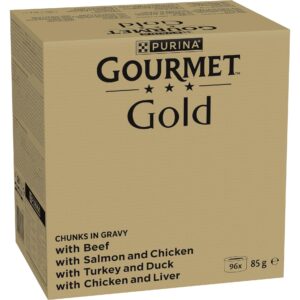 Purina Gourmet Nassfutter Gourmet Gold Megapack, in Sauce,  96 x 85 g