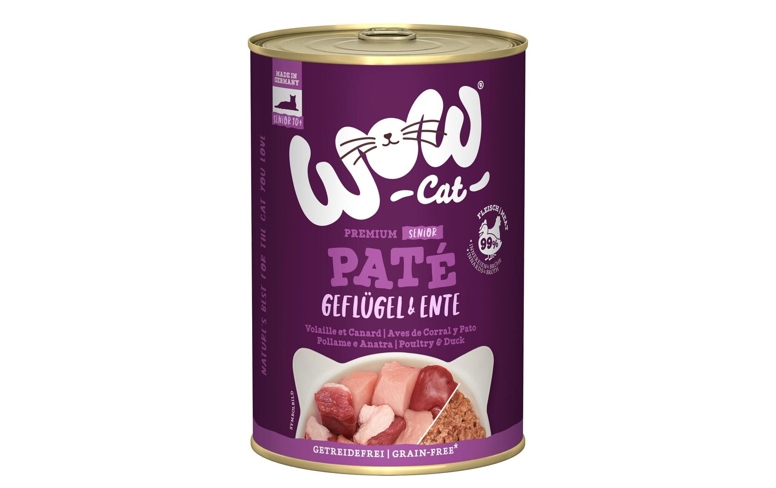 WOW Senior Geflügel & Ente Dose 400 g