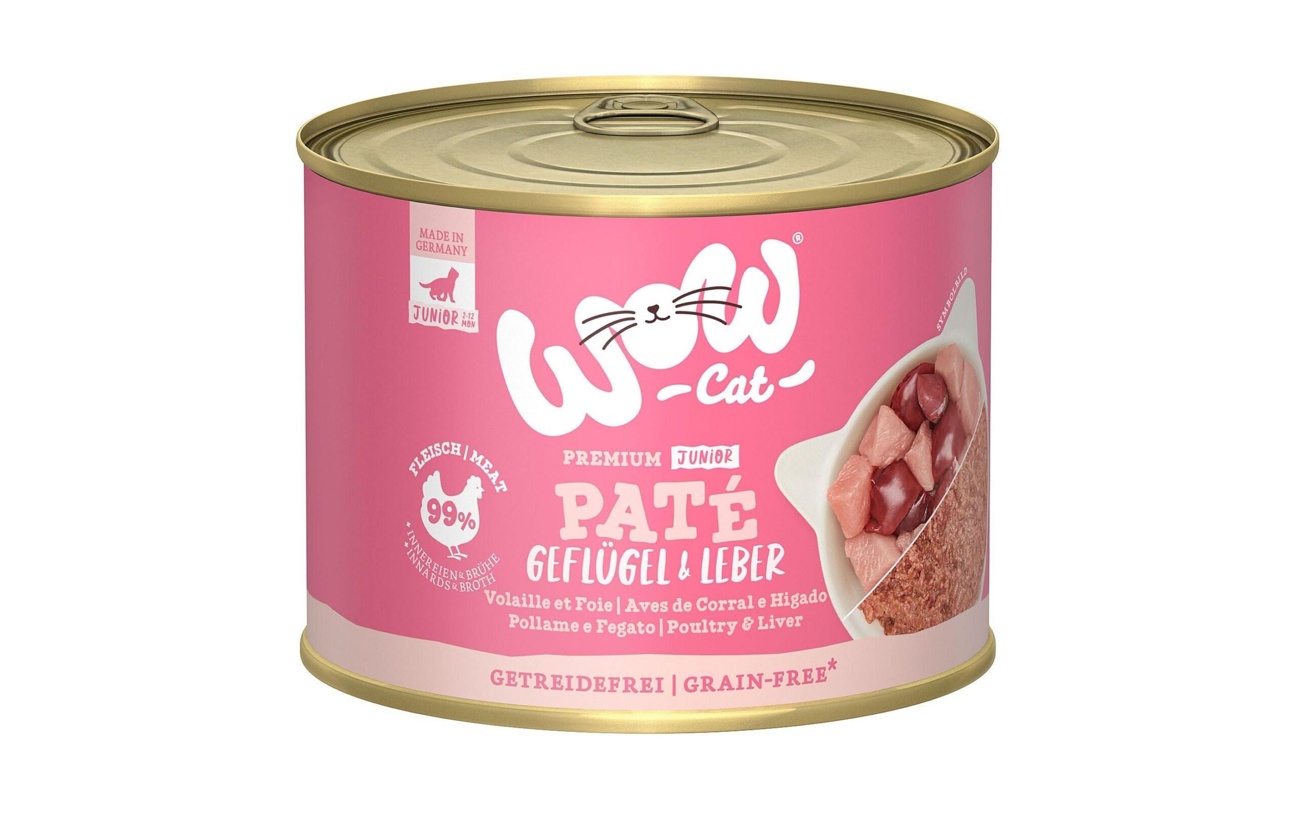 WOW Cat Junior Geflügel und Leber 200 g