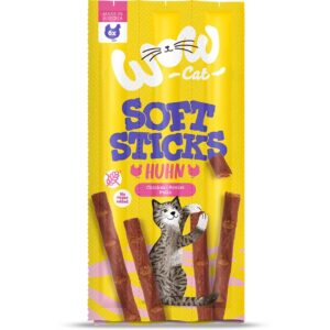 WOW Cat Snack Soft Sticks Huhn 6 x 5 g