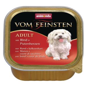 animonda Nassfutter Vom Feinsten Adult Rind & Putenherzen, 150 g