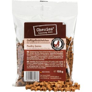 Chewies Leckerli Training Mini Geflügelknöchelchen, 125 g