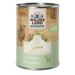 Wildes Land Nassfutter Puppy Lamm & Kürbis & Reis 400 g