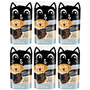Lucky Lou Katzen-Snack Lucky Ones Krunchy Krisps Milch, 6 x 60g