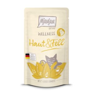 Mjamjam Nassfutter Wellness Haut & Fell Huhn, 125 g