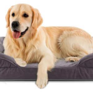 Lumaland Hundebett Indoor Cord L Grau