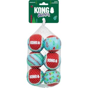 Kong Hunde-Spielzeug Holiday SqueakAir Tennisbälle M Ø 6.5 cm