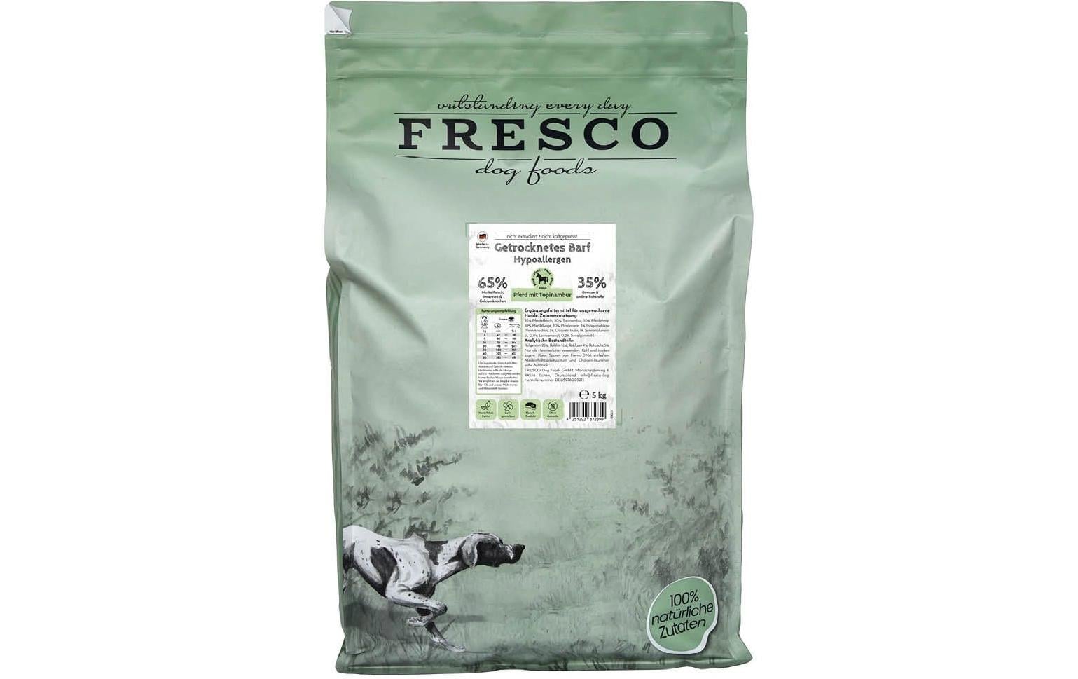 FRESCO Trockenfutter Hypoallergen-Menü Pferd mit Topinambur, 5 kg