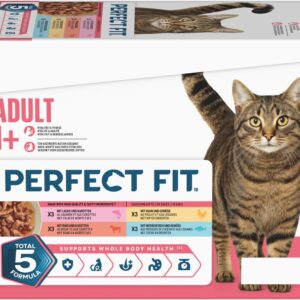 Perfect Fit Nassfutter Huhn, Rind, Lachs, Meeresfisch 12 x 85 g
