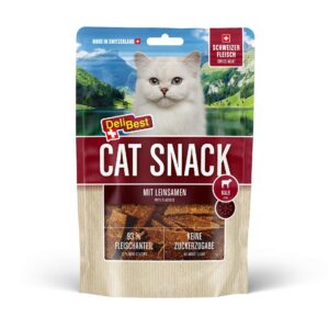 DeliBest Katzen-Snack Cat Kalb, schmale Streifen