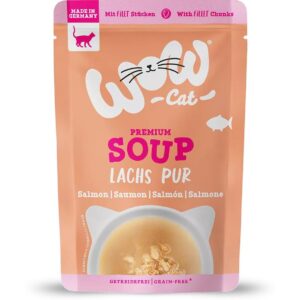 WOW Cat Suppe mit Lachs, 40g