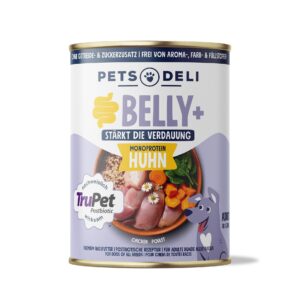 Pets Deli Belly+ Solution Huhn, Quinoa, Süsskartoffel, Postbiotika, 400 g