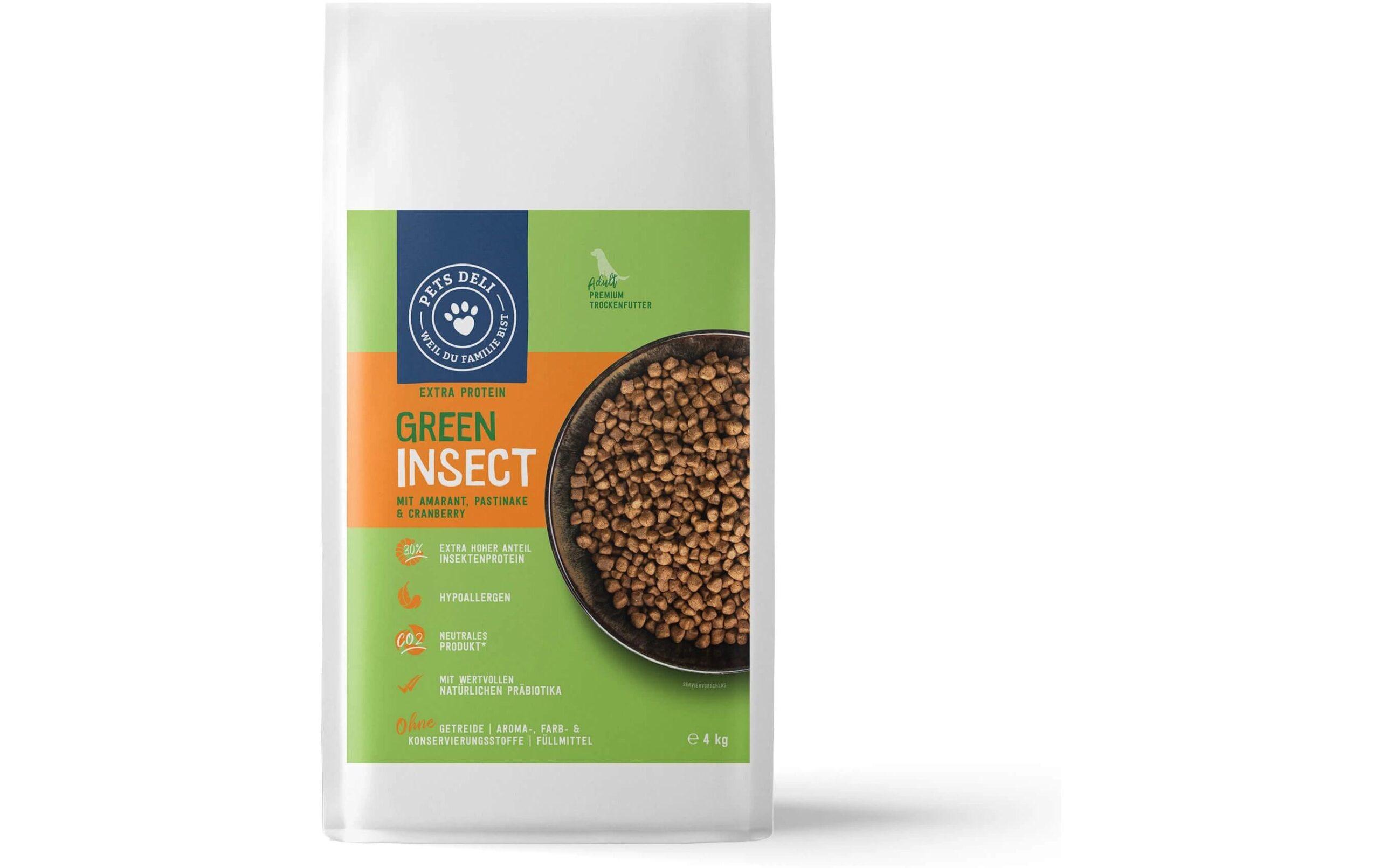 Pets Deli Hypo Green Insect, Amaranth, Pastinake, Cranberry, 4 kg