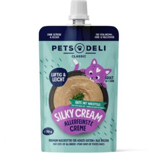 Pets Deli Silky-Cream Pouch Ente, Wachtelei 70 g