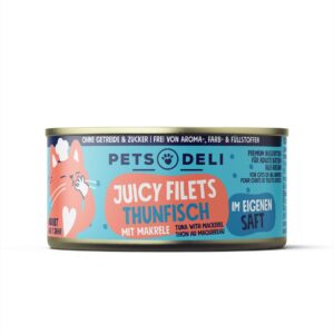 Pets Deli Juicy Filets Thunfisch, Makrele