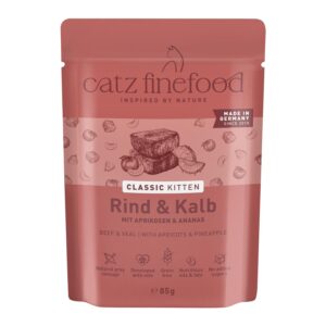 catz finefood Nassfutter Kitten No.07 Rind & Kalb, 16 x 85 g