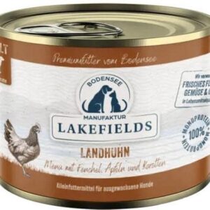 Lakefields Adult Huhn Landhuhn mit Fenchel Äpfeln und Kartoffeln 200 g