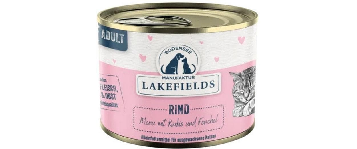 Lakefields Dosenfleisch-Menü Rind mit Kürbis und Fenchel 200 g